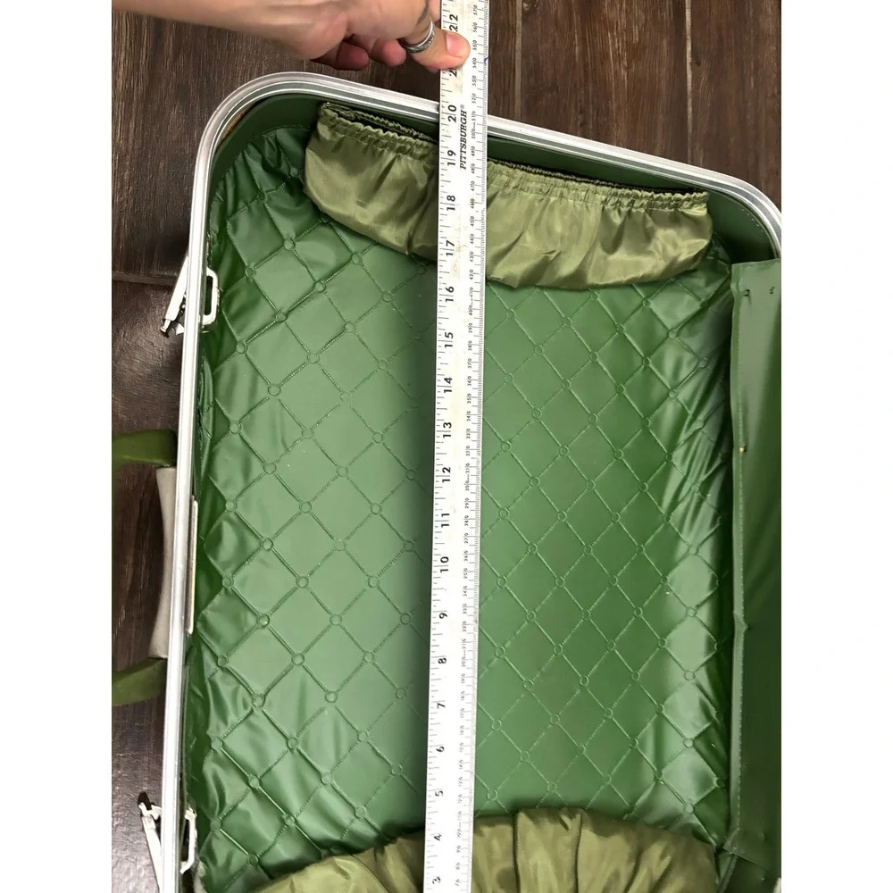 Vintage Green Hard-Shell Suitcase